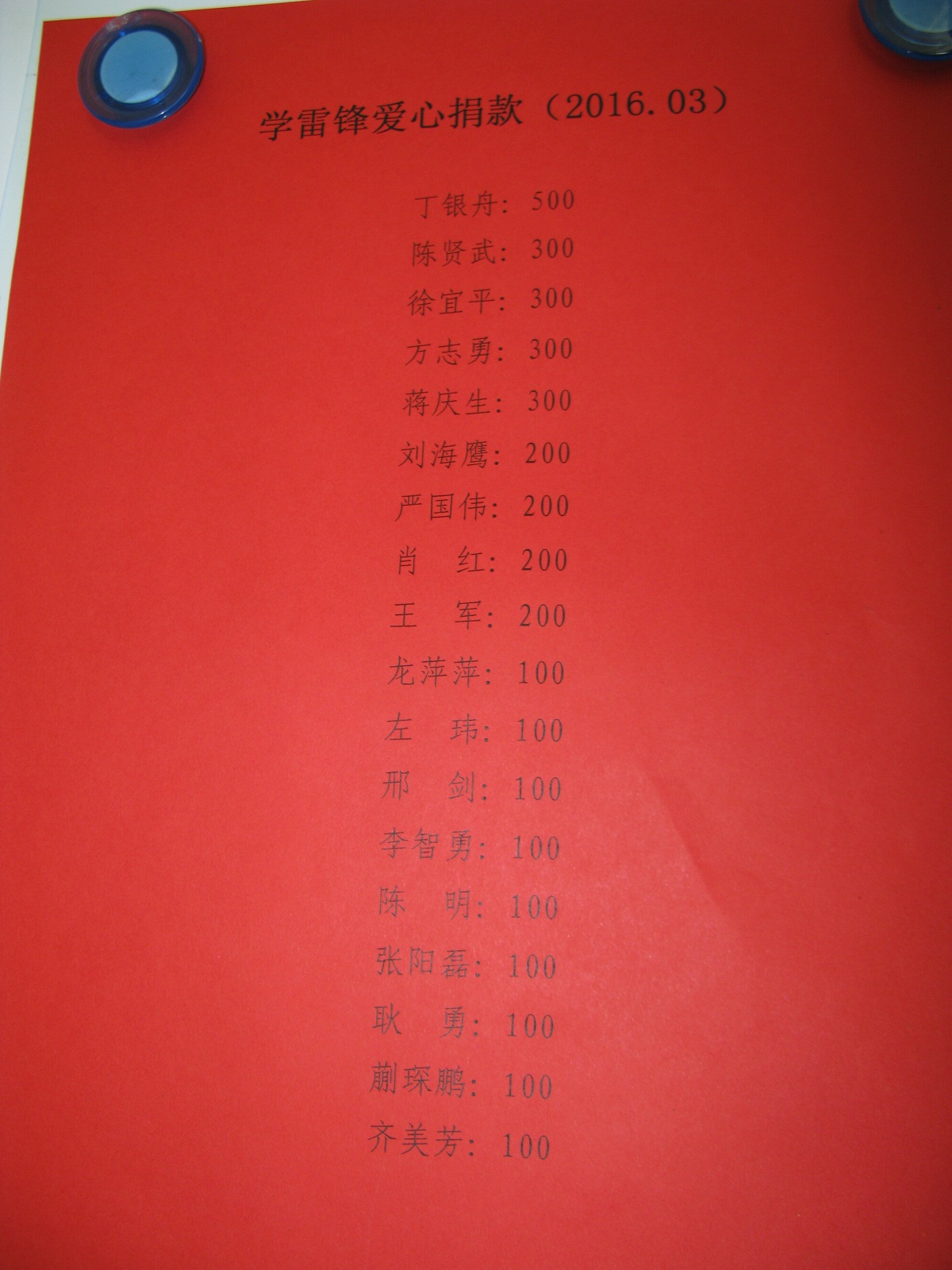 学雷锋爱心捐款 学雷锋爱心捐款