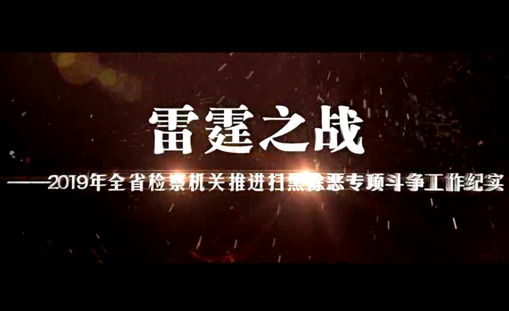 2019年全省检察机关推进扫黑除恶专项斗争工作纪实