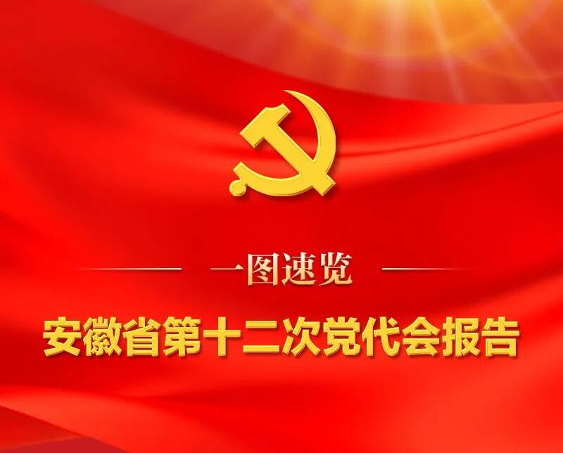 一图速览安徽省第十二次党代会报告